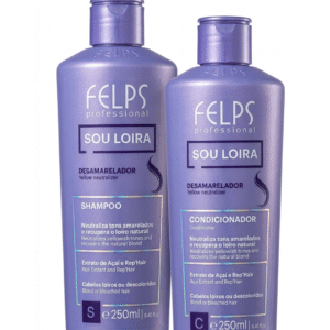 Kit Felps Shampoo / Acondicionador Matizador Sou Loira 250ml
