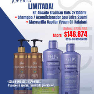 Combo Brazilian Nuts + Sou Loira + Vegan Oil Kalahari