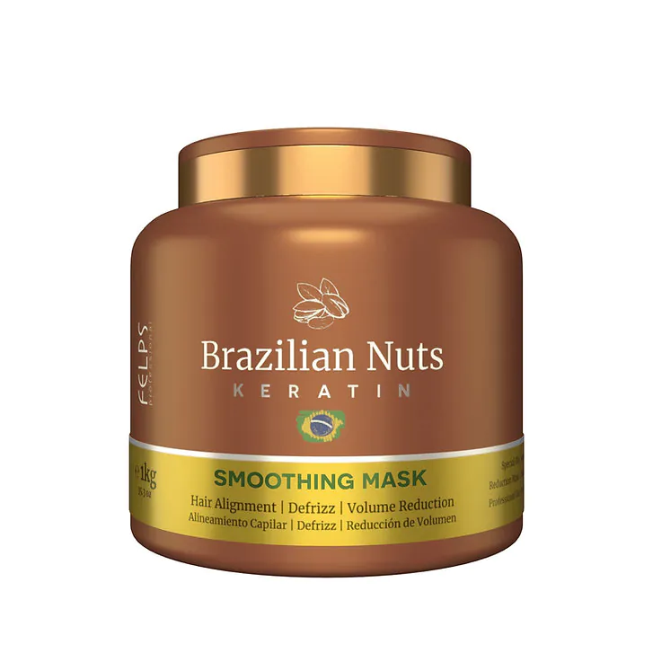 Kit Alisado Brazilian Nuts 2x1000ml + Smoothing Mask XBTX Felps 1000gr - Imagen 9