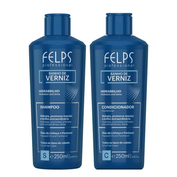 Kit shampoo + Condicionador Banho de Verniz 250ml