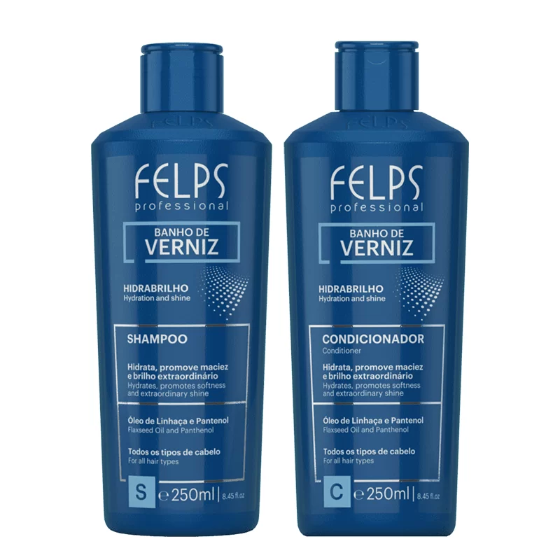 Kit shampoo + Condicionador Banho de Verniz 250ml